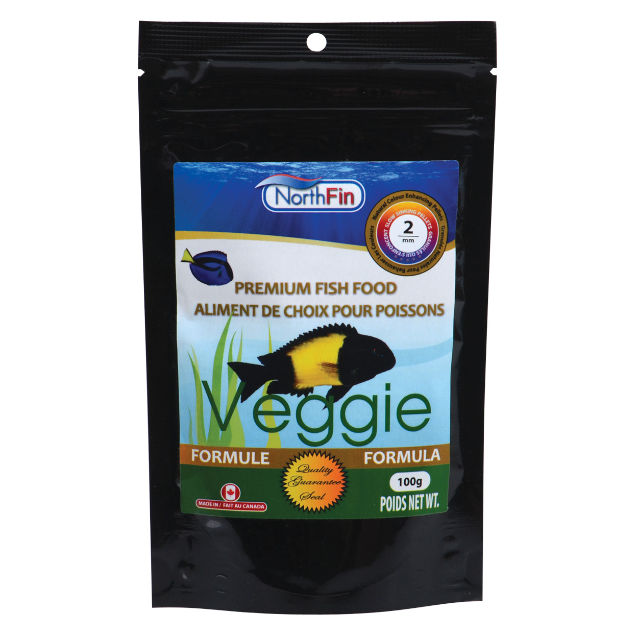 Veggie Formula - 2 mm Sinking Pellets - 100 g