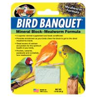 Bird Banquet Mineral Block - Mealworm Formula - 1 oz