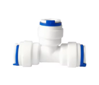 1/4" Tubing Tee fitting suitable for reverse osmosis systems. 