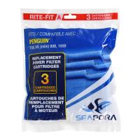 Rite-Fit A Cartridges for Penguin;  Power Filters - 75B/99 (Mini)/99B/100B - 3 pk 