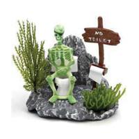 Action-Air Skeleton on Toilet