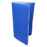 Blue Bonded Dual Density Filter Pad - 24" x 15"