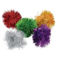 Glitter Ball Display - Assorted Colors - 96 pk