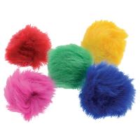 Fuzzy Ball Display - Assorted Colors - 2" - 180 pk