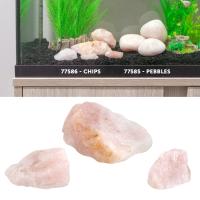 Rose Quartz Aquarium Chips - Sold by the Pound