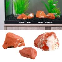 Red Jasper Aquarium Chips - Sold by the Pound